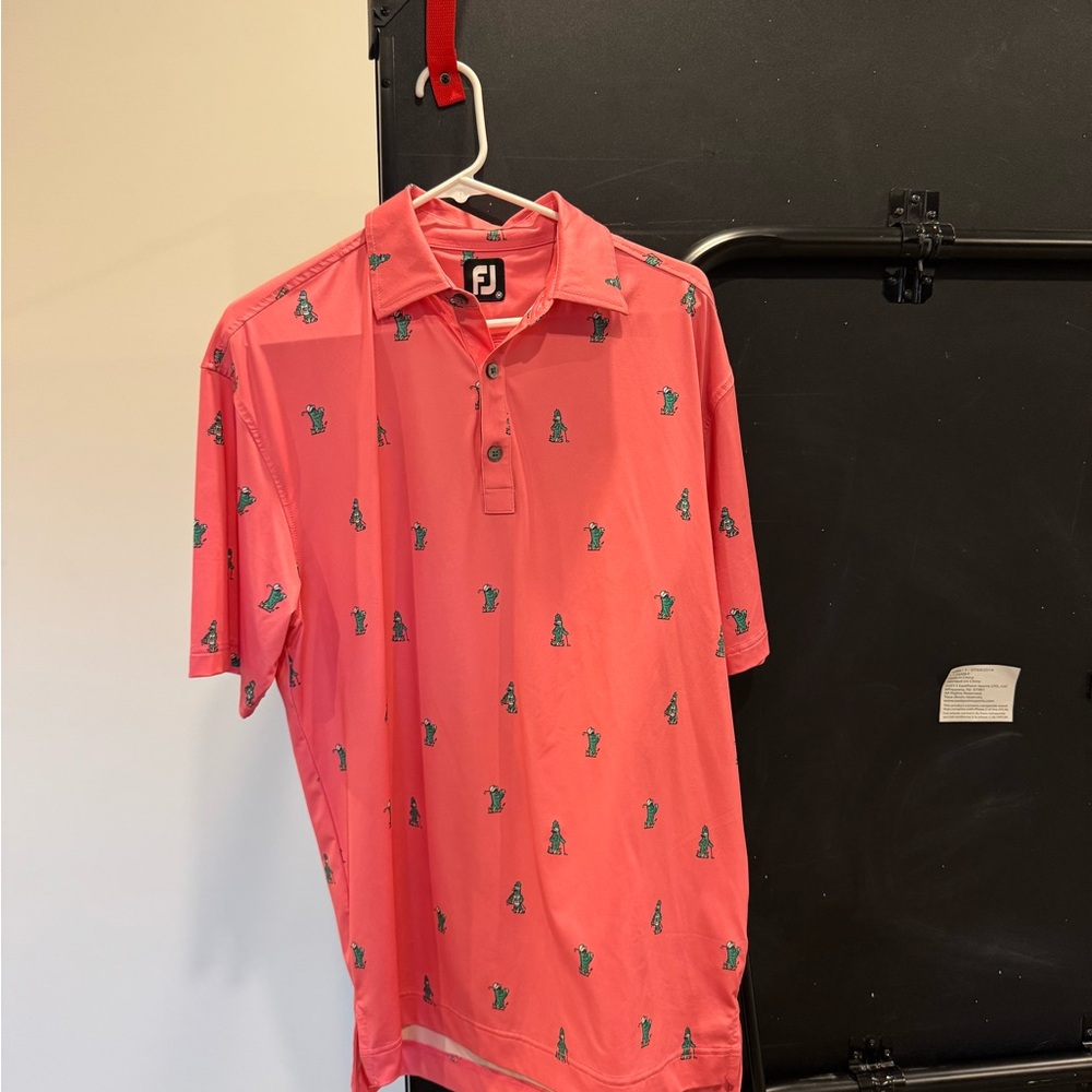 FootJoy Pink Polo Shirt with Classic Design